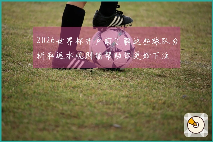 2026世界杯开户前了解这些球队分析和返水规则能帮助你更好下注