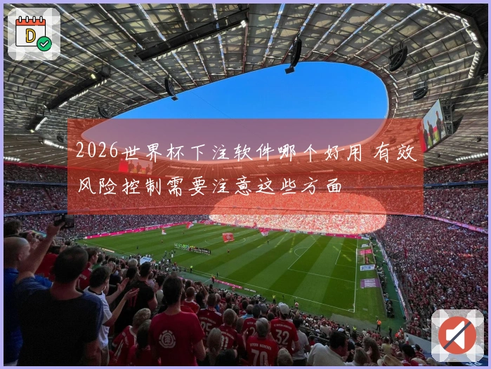 2026世界杯下注软件哪个好用 有效风险控制需要注意这些方面
