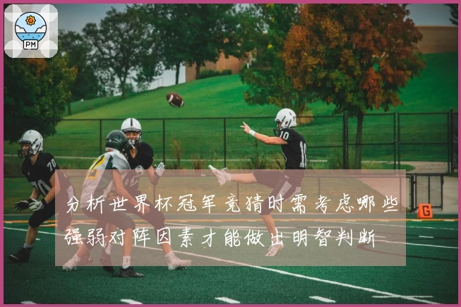 分析世界杯冠军竞猜时需考虑哪些强弱对阵因素才能做出明智判断