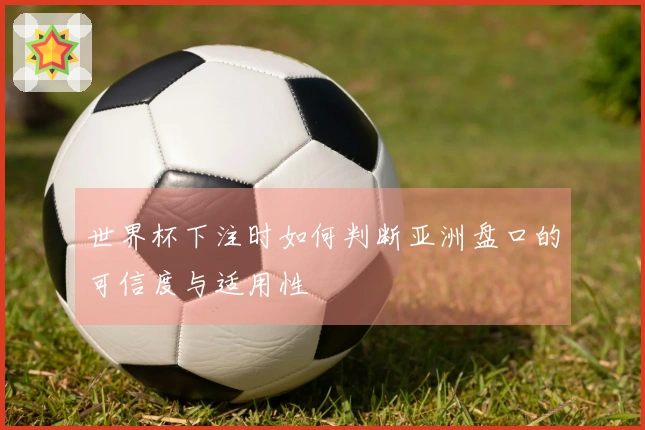 世界杯下注时如何判断亚洲盘口的可信度与适用性