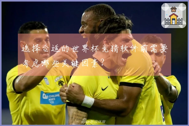 选择合适的世界杯竞猜软件前需要考虑哪些关键因素？